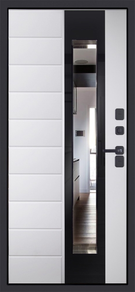 "Снегирь" с окном - особенная входная дверь