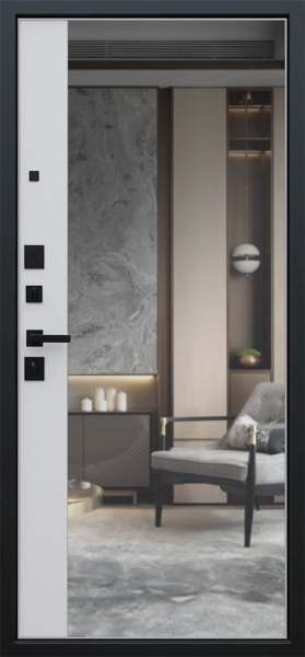 "Velvet" с зеркалом - стильная и надежная стальная дверь.