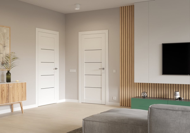 Белый плинтус в интерьере