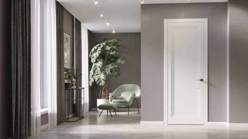 Белый плинтус в интерьере