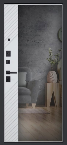 Входная дверь с зеркалом "Агава"