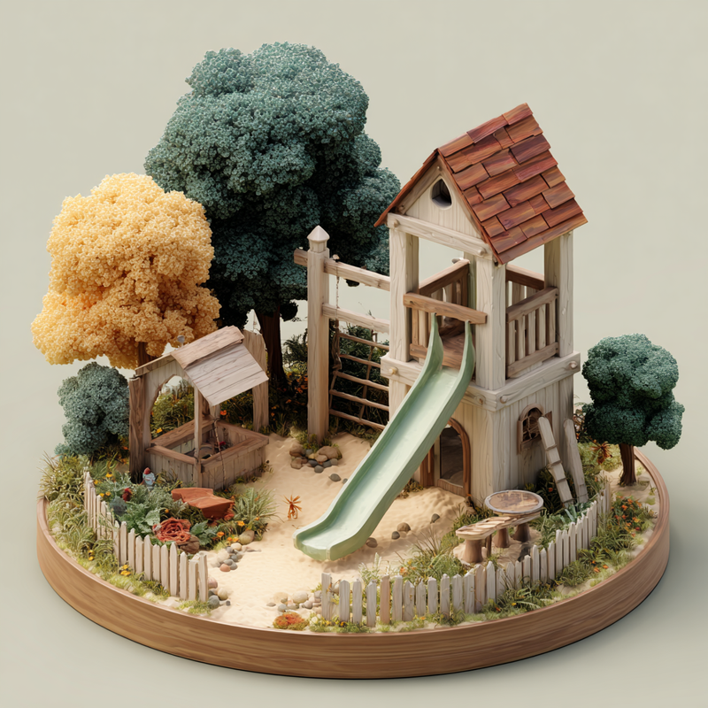 Организация пространства вокруг уличной игровой площадки