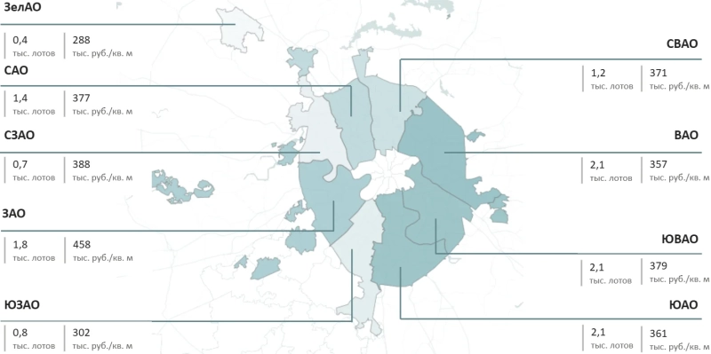 Объем предложения на первичном рынке массового сегмента Москвы за квартал сократился на 15%